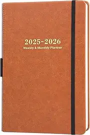 2024-2025 Weekly and Monthly Planner With Stickers, Jul 2024 - Jun 2025, 5.75" X 8.25", Calendar Premium Paper, Pen Holder, Inner Pocket and 44 Notes Pages