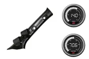 SAAS pillar pod volt water temperature gauges for Toyota Hilux 2015-2021
