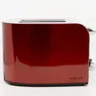 2 Slice Stainless Steel Toaster, Red