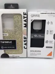 2 Samsung Galaxy S20 Ultra Case Mate Twinkle Stardust & Gear4 Holborn