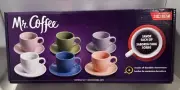 Mr. Coffee 97099-12 Espresso Cup & Saucer Set 3 ounce cups
