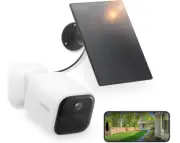 winees Solar Security Cameras Wireless Outdoor, 2K Battery Powered Camera for Ho