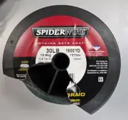 Spiderwire Stealth Braided Fishing Superline 30lb 1500yd Moss Grn DAMAGED SPOOL