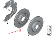MINI COUNTRYMAN R60 Front Ventilated Brake Rotor Disc 34119811537 NEW GENUINE
