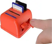 Cute Mini Toaster SD Card Holder | Desk Organiser | Unique Tech Storage | Perfect Photographer Gift | 3D Printed | Australian Made (Red, 4-Slice)