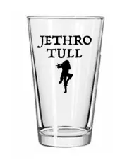 Jethro Tull Rock and Roll 16 oz Pint Pub Beer Glass Tumbler Tea
