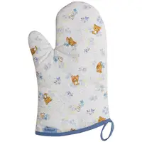 在飛比找PChome24h購物優惠-San-X 懶妹蜂蜜小熊的粉彩花園系列隔熱手套。藍