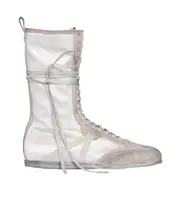 round-head short boots 41 White