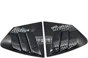 Compatible with Honda City 2009 2010 2011 2012 2013 2014 Car Exterior Rear Window Scoop Louver Shutter Cover Side Vent Blinds Trim ABS