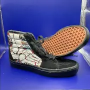 Vans Black and Multicolor High-Top Sneakers size 8 M 9.5 W