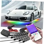 Car Underglow Lights, Bluetooth Dream Color Chasing Strip Lights Kit, 6 PCS