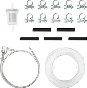 aleawol 18-Piece Fuel Standpipe Set, Petrol Hose Kit, Tank Extractor Standpipe with 1 Oil Filter, 1 Fuel Line, 5 Connection Pipe, 10 Hose Clamp for Eberspacher Webasto Heating Systems