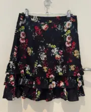 Alannah Hill Navy Impressionist skirt ~Size 10~