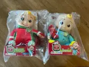 Cocomelon Hide & Seek In Snow JJ Doll & Musical Bedtime JJ Doll - Brand New!