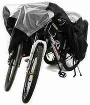 Universal Waterproof Bicycle Bike Cover Rain Garage Storage Protector For 2 Bike