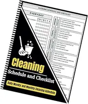 Cleaning Checklist - Household Chore Planner,Weekly Monthly Cleaning Schedules, Checklist Planner Household Chore for Home Cleaning