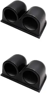 IOIUSKKU 2 Set of ABS Car Gauge Holder Car Gauge Pod Gauge Universal Car Meters Holder Meter Car 52mm Pod Mount Gauge Mount Holder Double Hole, Double Hole 2Set