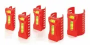Kapro PIPE SPIRIT LEVEL SET K350 5Pcs Spring Loaded, 2-Vials *USA Brand