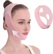 Chin Mask, Double Chin Mask, Reusable V-Line Face Tape Lifting Face, Face Slimming Band for Double Chin and Saggy Face Skin Improvement Face Morphology