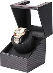 [ZHIRCEKE] Single Watch Winder for Automatic Watches Large Turntable Watch Display Holder Watch Turner Box Electric Mechanical Mens Womens Wristwatch Box Watches Rotation Storage Case with Quiet Motor(AU)