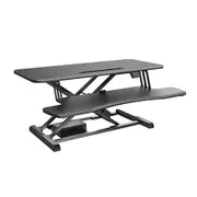 Brateck Electric Sit Stand Desk Converter w/ Keyboard Tray Deck Desktop Table