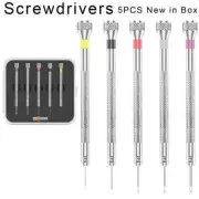 Flat Blade Watch Screwdriver Set Repair Tools Aluminum Alloy Steel Screwdrivers