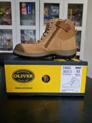 oliver safety boots 34662 Wheat L/Up Ankle Boot Zip Side Wheat