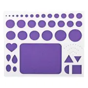 8x7" Paper Quilling Template Board Strips Mould Crimper Craft Tool, Purple White