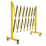 Industrial Expandable Metal Barricade, 11.5 Feet Retractable Drive Gate Outdoor,