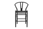 Matt Blatt Hans Wegner Wishbone Stool Replica (Beech Wood Black/Black),
