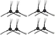 Mellisso 8 Pieces for Mi 1C Robot Vacuum Cleaner Parts Replacement Side Brush Spare Parts Black Side Brush