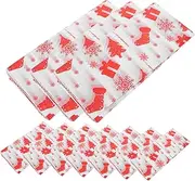 HOODANCOS 10 Sheets Thickened Christmas Wrapping Paper Festive Multi Function Packing for Bright Colors and Beautiful Patterns for Xmas Parties and DIY Projects