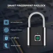 Smart Keyless USB Rechargeable Door Lock Fingerprint Smart PadlocK
