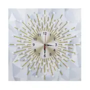 SALE Diamond Painting Kit DIY Special Shaped GoldSun Shine Wall Clock #263095