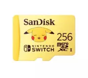 San Disk Pokémon Pikachu microSDXC Card Nintendo Switch 256 GB New Game Memory