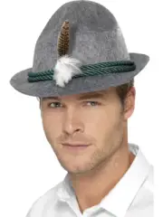 Mens Oktoberfest Hat German Trenker Bavarian Fedora Beer Man Stag Party Fancy Dr