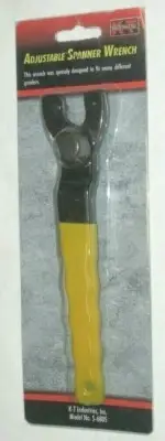 KT Industries 5-6805 Adjustable Spanner Wrench Designed to Fit Many Grinders
