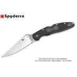 【ANGEL 精品館 】SPYDERCO POLICE 4代 輕量FRN柄折刀VG-10鋼 C07PBK4