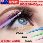 100Pcs Applicators Eyelash Swab Micro Brush Disposable Microbrush Makeup Tool AU