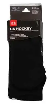Under Armour Youth Boy's Black 13.5K - 4Y UA Hockey Over The Calf Socks Crew