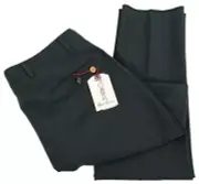 ROBERT GRAHAM Green RUSSELL Modern Fit Wool Mohair Flat Front Dress Pants 36 NWT