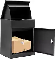 Outdoor Rainproof Parcel Delivery Box,Parcel Delivery Box With Key Lock,Safe And Anti-Theft,Enough Capacity,Long Operating Time,Suitable for Business Security Home Use