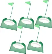 BESPORTBLE Golf Equipment 5pcs Golf Putt Cup Indoor Putting Cup Hole Practice Aid Regulation Cup Training Hole for Golf Green