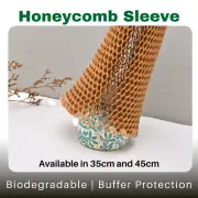 Honeycomb Kraft Paper Wine Bottle Sleeve - Pyramid Expanding, Flexible & Secure
