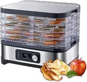 Electric Fruit Dehydrator Food Dryer UK Freeze Dryer Home, 24 Hour Timer, 35-70°C Temperature Setting - Great for Healthy Snacks