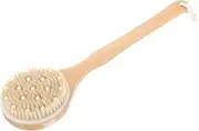 NOLITOY Dry Brush for Body Shower Back Brush Back Bath Brush Dry Brushing Body Shower Body Brush Body Brush for Showering Back Washing Brush Scrubber Shower Brush Hemu Plus Pig Hair