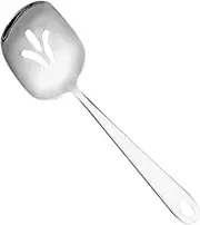 CONGARTENO Dish Serving Spoon Stainless Steel Slotted Spoon for Hot Pot and Buffet Supplies