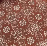 NEW Gettysburg TABLE RUNNER - PUMPKIN and CREAM 32" x 14" Primitive Farmhouse