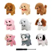 New Dog Plush Golden Puppy Walking Tail Wagging Kids Stuffed Animal Toys Gift