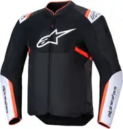 Alpinestars T-Sps Air V2, textile jacket , color: Black/White/Neon-Red , size: 4XL